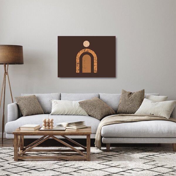 Staklena slika - Narančasti lukovi N⁰3 (70x50 cm)