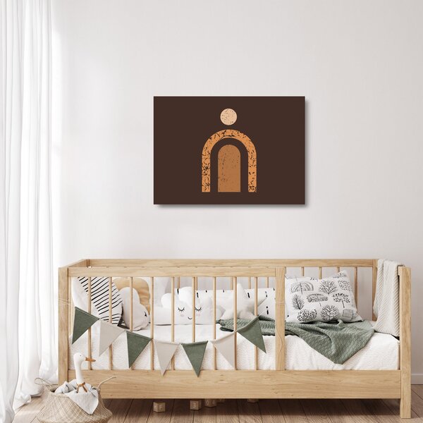 Staklena slika - Narančasti lukovi N⁰3 (70x50 cm)