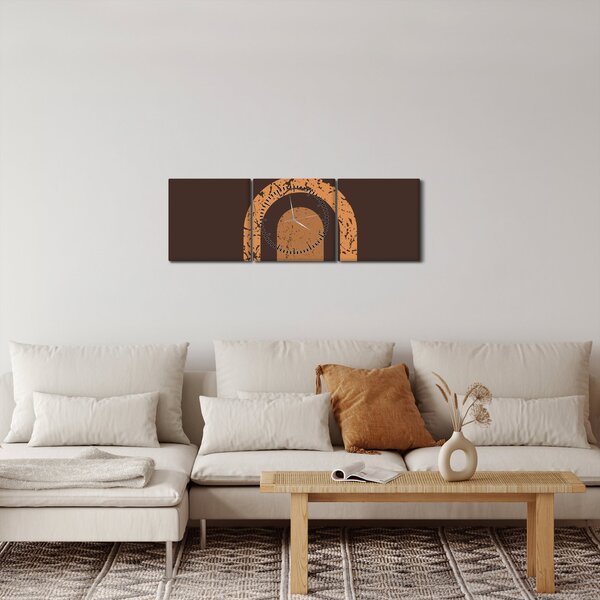 Slika - Narančasti lukovi N⁰3 (sa satom) (90x30 cm)