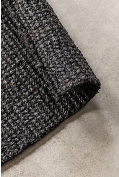 Crni juteni tepih 190x280 cm Bouclé – Hanse Home
