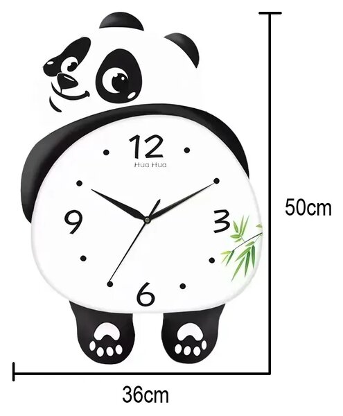 Pandatime™ Led Zidni Sat S Plesnom Pandom