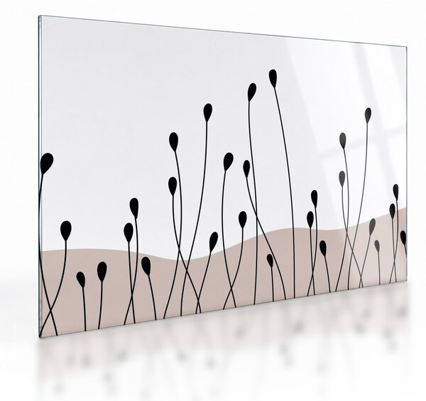 Staklena slika - Grafička livada N⁰1 (70x50 cm)