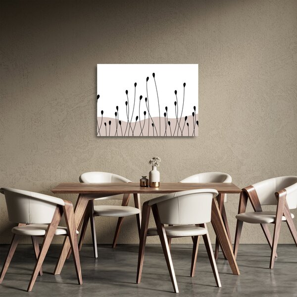 Staklena slika - Grafička livada N⁰1 (70x50 cm)