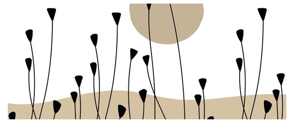 Slika - Grafička livada N⁰2 (120x50 cm)