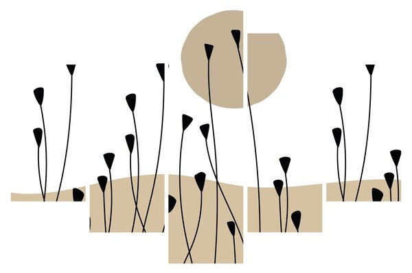 Slika - Grafička livada N⁰2 (150x105 cm)