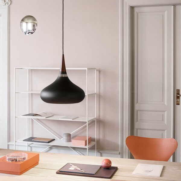 Viseće Svjetiljka FRITZ HANSEN, Orient P2, prigušiv, Crno, Dnevna soba, Metal, Dizajn