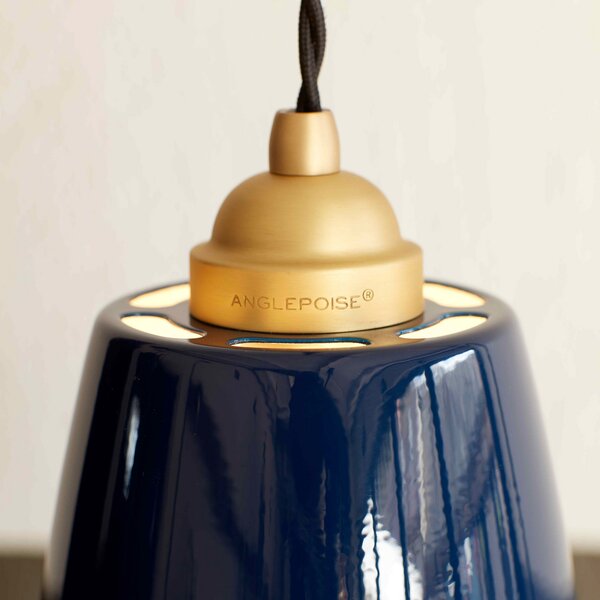 Viseće Svjetiljka Anglepoise, Original 1227 Brass Midi, prigušiv, Plava, Dnevna soba, Metal, Dizajn