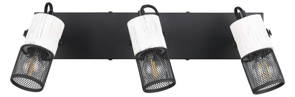 Crno-bijela zidna lampa ø 9 cm Tosh – Trio