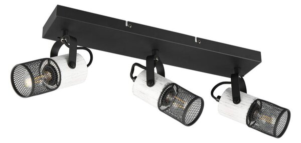 Crno-bijela zidna lampa ø 9 cm Tosh – Trio