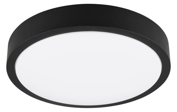Crna LED stropna svjetiljka ø 40 cm Iseo – Trio