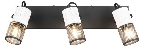 Crno-bijela zidna lampa ø 9 cm Tosh – Trio