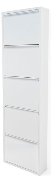 Bijeli metalni preklopni ormarić za cipele 50x169x15 cm Billy – Spinder Design
