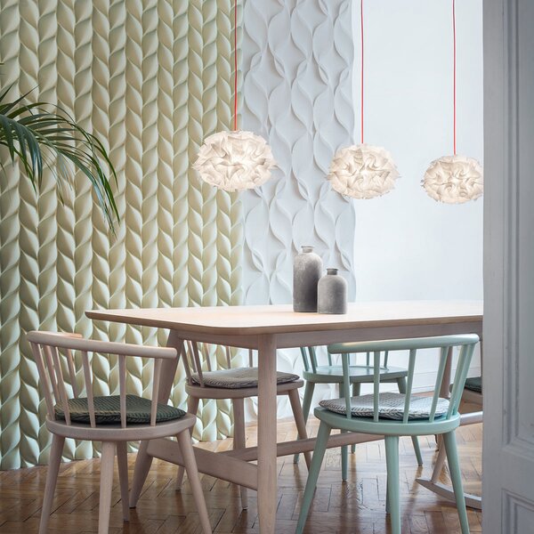 Viseće Svjetiljka Slamp, Veli Mini Single Couture, prigušiv, Bijela, Dnevna soba, Plastika, Dizajn