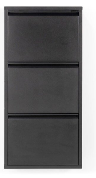 Crni metalni preklopni ormarić za cipele 50x103x15 cm Billy – Spinder Design