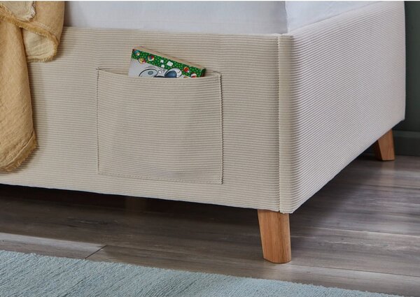 Bež podstavljeni dječji krevet s prostorom za odlaganje s podnicom 120x200 cm Cool – Meise Möbel