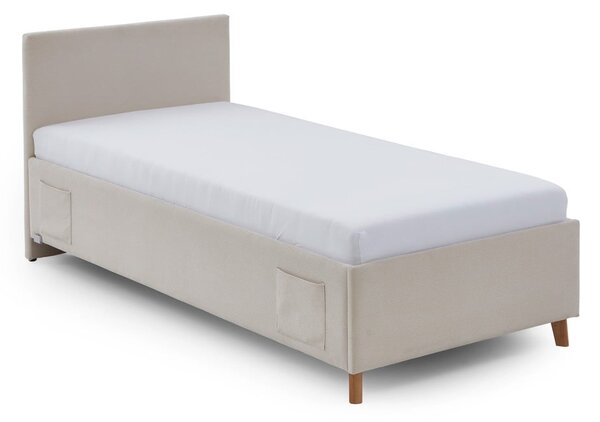 Bež podstavljeni dječji krevet s prostorom za odlaganje s podnicom 120x200 cm Cool – Meise Möbel