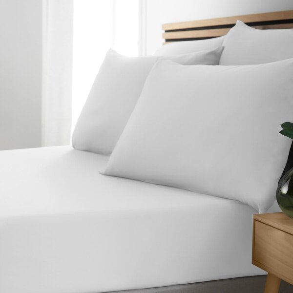 Bijela plahta s gumom 90x190 cm So Soft Easy Iron – Catherine Lansfield