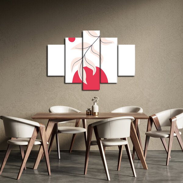 Slika - Ružičasta cvjetna apstrakcija N⁰2 (150x105 cm)