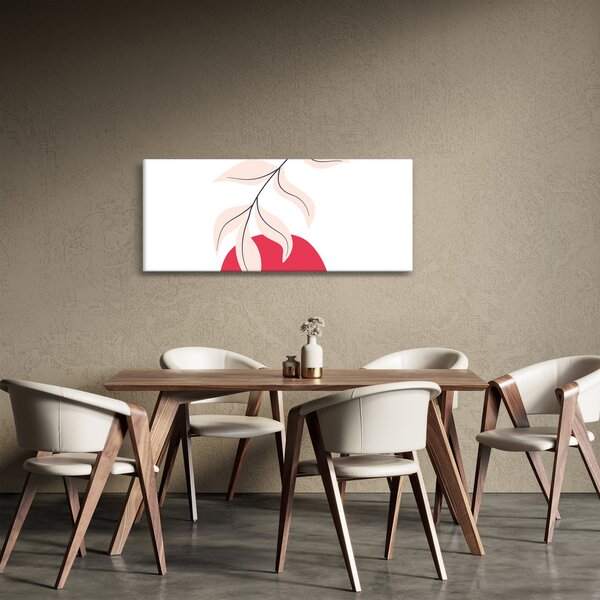 Slika - Ružičasta cvjetna apstrakcija N⁰2 (120x50 cm)