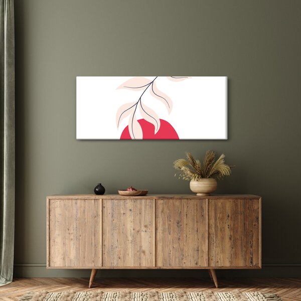 Slika - Ružičasta cvjetna apstrakcija N⁰2 (120x50 cm)