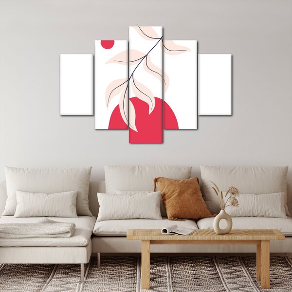 Slika - Ružičasta cvjetna apstrakcija N⁰2 (150x105 cm)