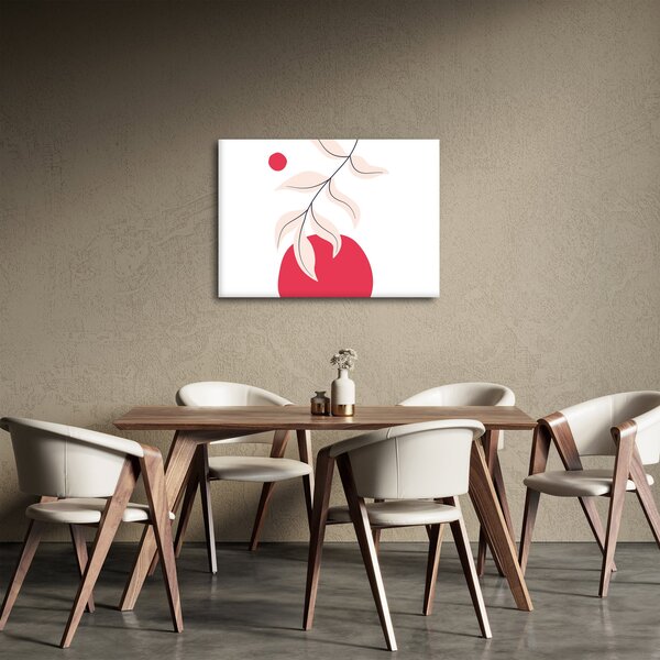 Slika - Ružičasta cvjetna apstrakcija N⁰2 (70x50 cm)