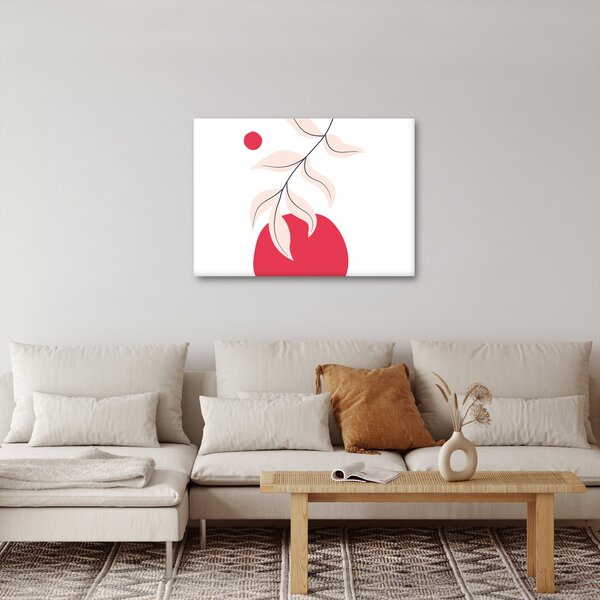 Slika - Ružičasta cvjetna apstrakcija N⁰2 (70x50 cm)