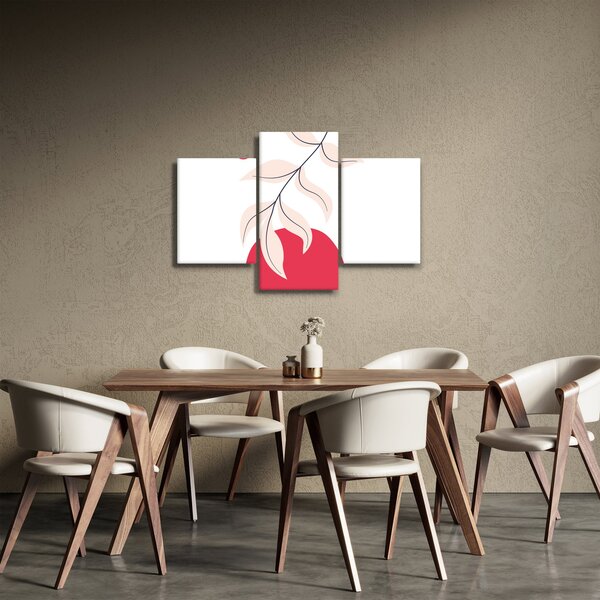 Slika - Ružičasta cvjetna apstrakcija N⁰2 (90x60 cm)
