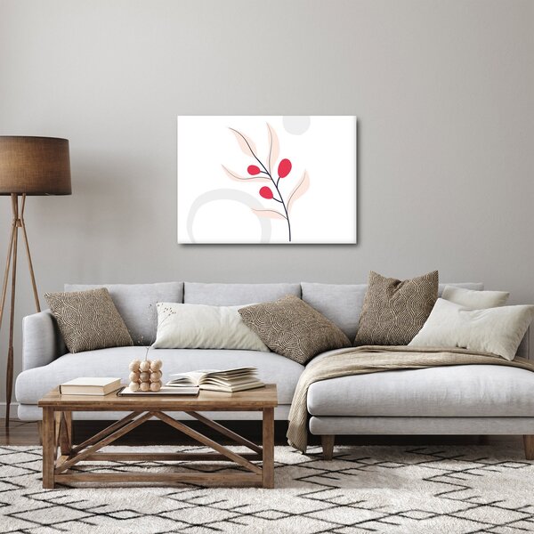 Slika - Ružičasta cvjetna apstrakcija N⁰3 (70x50 cm)