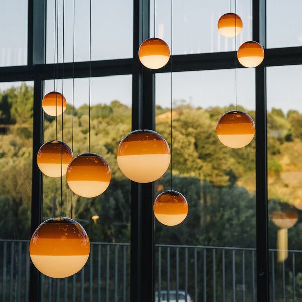 Viseće Svjetiljka MARSET, Dipping Light, prigušiv, Naranča, Dnevna soba, Staklo, Dizajn