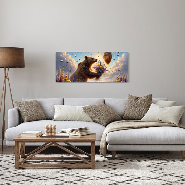 Slika - Medvjed i pčele (120x50 cm)