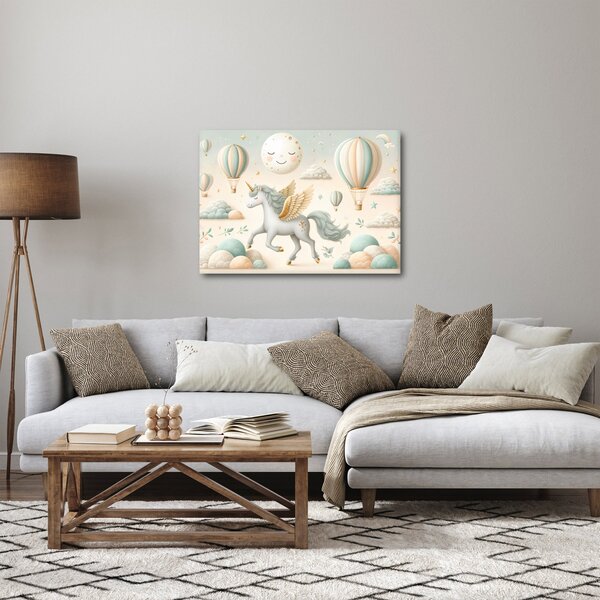 Slika - Sretni jednorog (70x50 cm)
