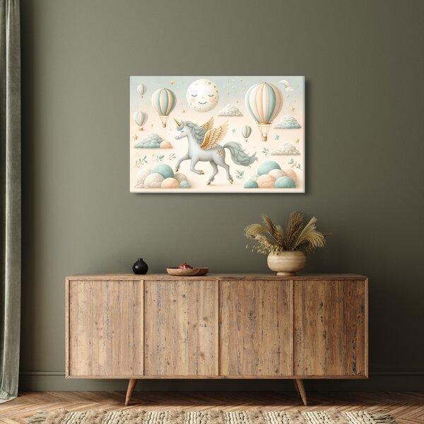 Slika - Sretni jednorog (90x60 cm)