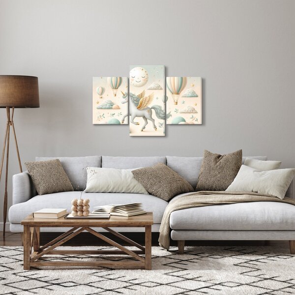 Slika - Sretni jednorog (90x60 cm)