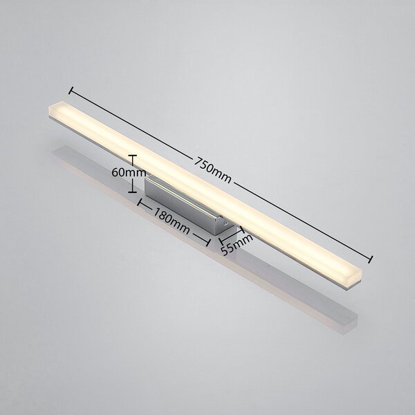 Stropne Svjetiljka Lindby, Levke, prigušiv, Metalik, Kupaonica, Plastika, Moderan