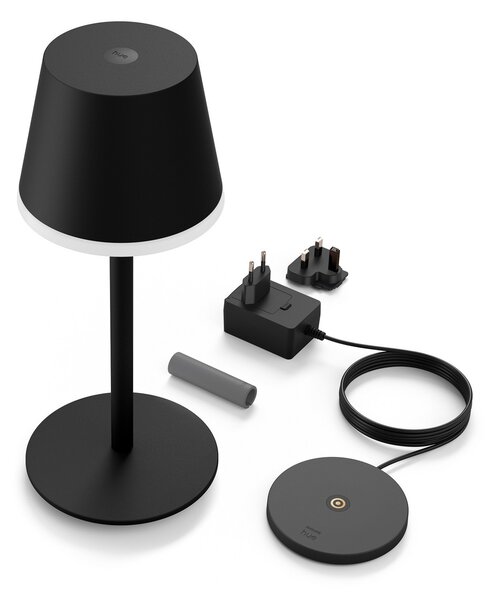 Vanjske Svjetiljka Philips Hue, Hue Go, prigušiv, Crno, Dnevna soba, Metal, Moderan