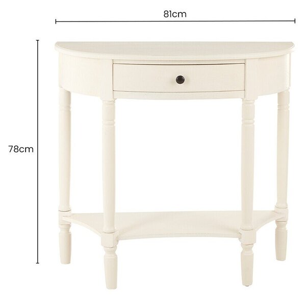 Bijeli pomoćni stol od masivnog bora 33x81 cm Heritage – Premier Housewares