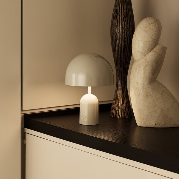 Vanjske Svjetiljka Tom Dixon, BELL PORTABLE, prigušiv, Sivo, Dnevna soba, Plastika, Dizajn