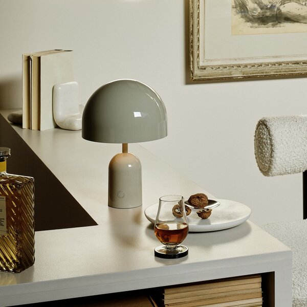 Vanjske Svjetiljka Tom Dixon, BELL PORTABLE, prigušiv, Sivo, Dnevna soba, Plastika, Dizajn