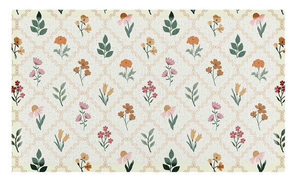 Otirač od PVC-a 40x70 cm Vintage Floral Stamp – Artsy Doormats