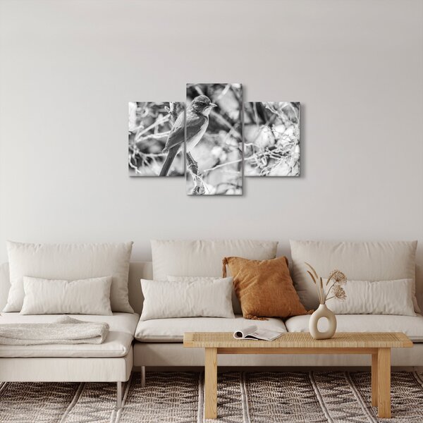 Slika - Plava ptica zimi (90x60 cm)