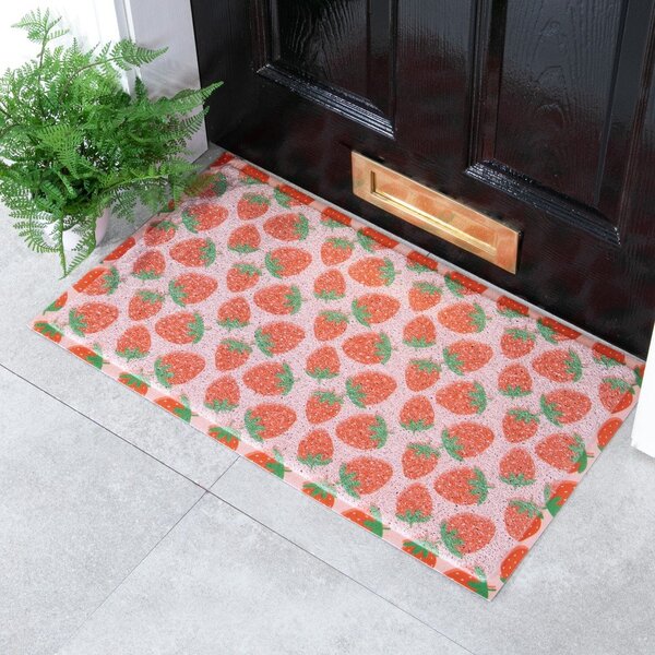 Otirač od PVC-a 40x70 cm Pink Strawberry – Artsy Doormats