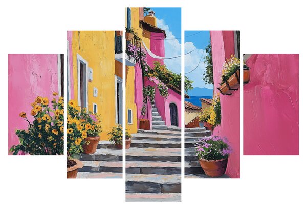 Slika - Ružičasta uličica (150x105 cm)
