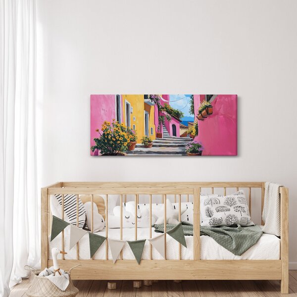 Slika - Ružičasta uličica (120x50 cm)