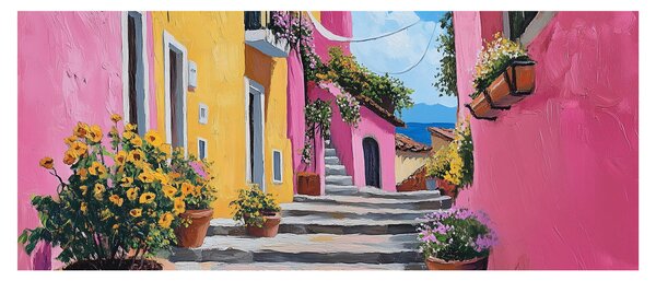Slika - Ružičasta uličica (120x50 cm)