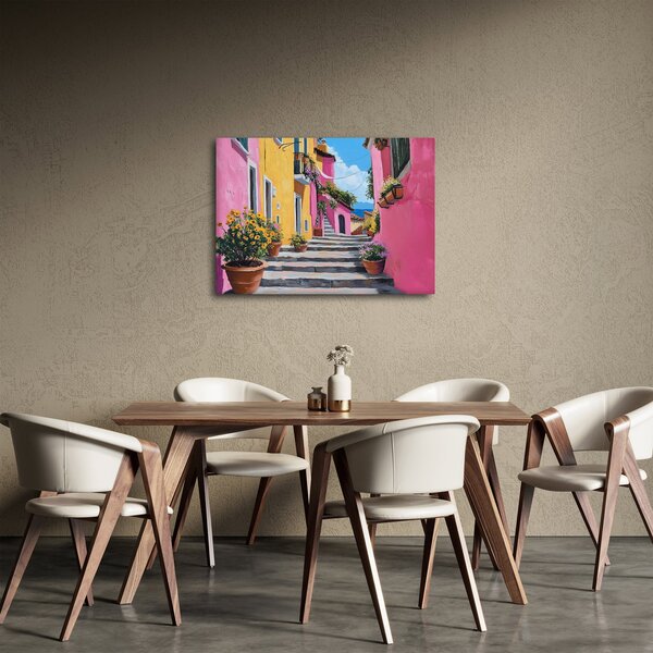 Slika - Ružičasta uličica (70x50 cm)