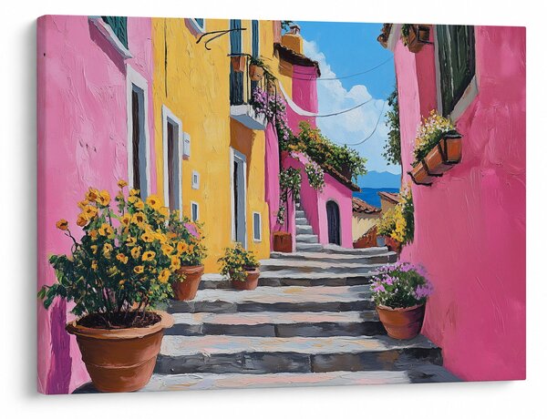 Slika - Ružičasta uličica (70x50 cm)