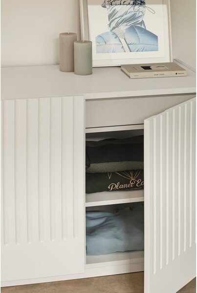 Bijela niska komoda 100x70 cm Doric – Teulat