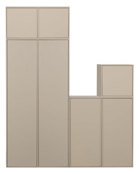 Krem modularni garderobni ormar od masivnog bora 50x200 cm Daily – vtwonen