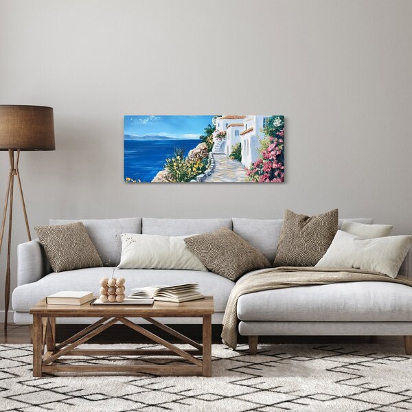 Slika - Uličica uz more (120x50 cm)